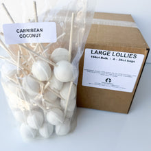 Load image into Gallery viewer, Large Lollies: Caribbean Coconut Cream Lollipop Candy
