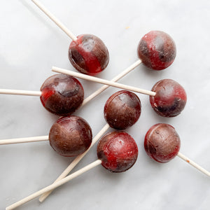 Large Lollies: Chocolate Cinnamon Bear Lollipop Candy