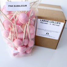 Load image into Gallery viewer, Large Lollies: Pink Bubblegum Lollipop Candy
