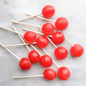 Large Lollies: Merry Cherry Lollipop Candy