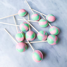 Load image into Gallery viewer, Large Lollies: Strawberry Kiwi Lollipop Candy
