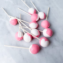 Load image into Gallery viewer, Large Lollies: Raspberry Fluff Lollipop Candy
