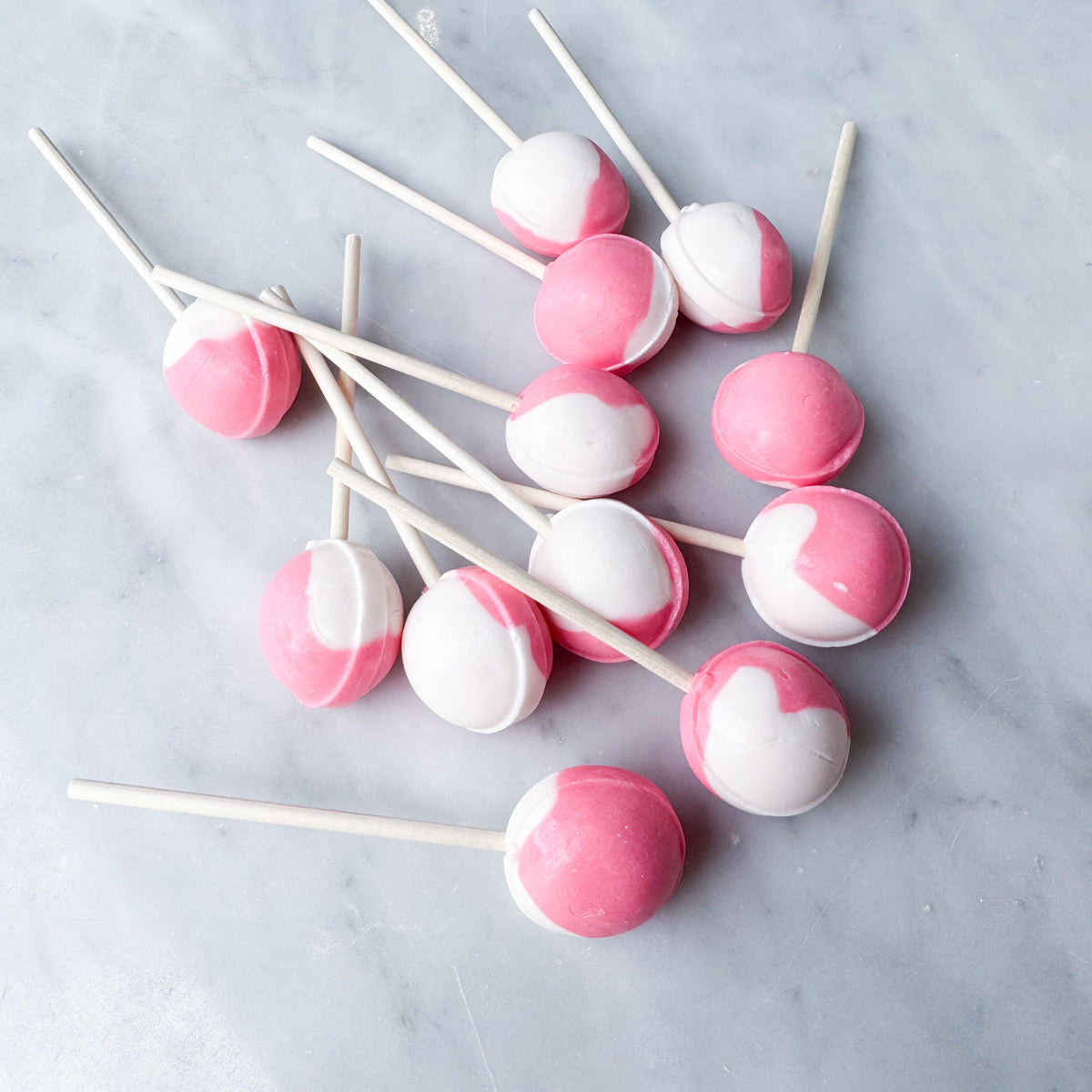 Large Lollies: Raspberry Fluff Lollipop Candy – Candy Making Co.