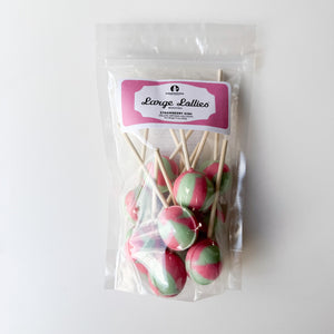 Large Lollies: Strawberry Kiwi Lollipop Candy