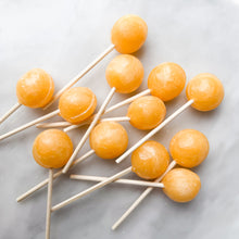 Load image into Gallery viewer, Large Lollies: Pineapple Mango Fizz Lollipop Candy
