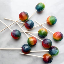 Load image into Gallery viewer, Large Lollies: Rainbow Rhapsody Lollipop Candy
