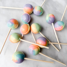 Load image into Gallery viewer, Large Lollies: Rainbow Sherbet Lollipop Candy
