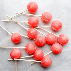 Large Lollies: Raspberry Lime Lemonade Lollipop Candy