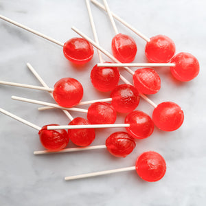 Large Lollies: Red Hot Cinnamon Lollipop Candy
