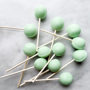 Large Lollies: Sour Apple Lollipop Candy