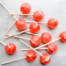 Load image into Gallery viewer, Large Lollies: Strawberry Lychee Lollipop Candy
