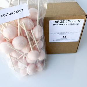 Large Lollies: Cotton Candy Lollipop Candy