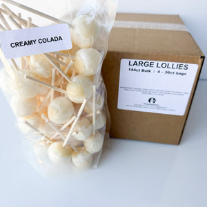 Large Lollies: Creamy Colada Lollipop Candy