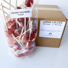 Load image into Gallery viewer, Large Lollies: Creamy Rootbeer Float Lollipop Candy
