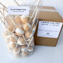 Load image into Gallery viewer, Large Lollies: Fluffernutter Lollipop Candy
