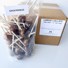 Load image into Gallery viewer, Large Lollies: Gingerbread Lollipop Candy
