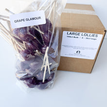 Load image into Gallery viewer, Large Lollies: Grape Glamour Lollipop Candy
