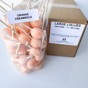 Large Lollies: Orange Creamsicle Lollipop Candy
